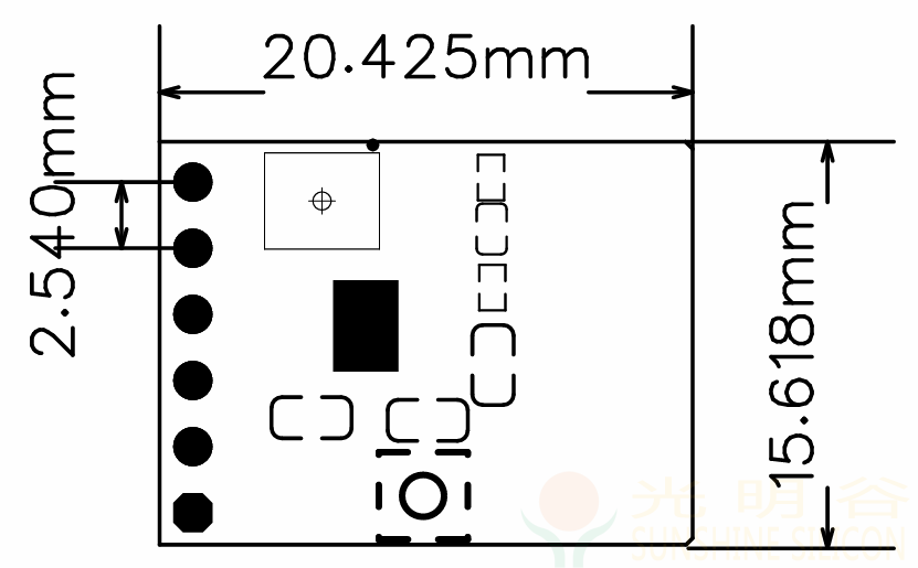 C07EDP低功耗蓝牙模组 BLE 5.4 自拍杆 串口数据透传模块(图8)
